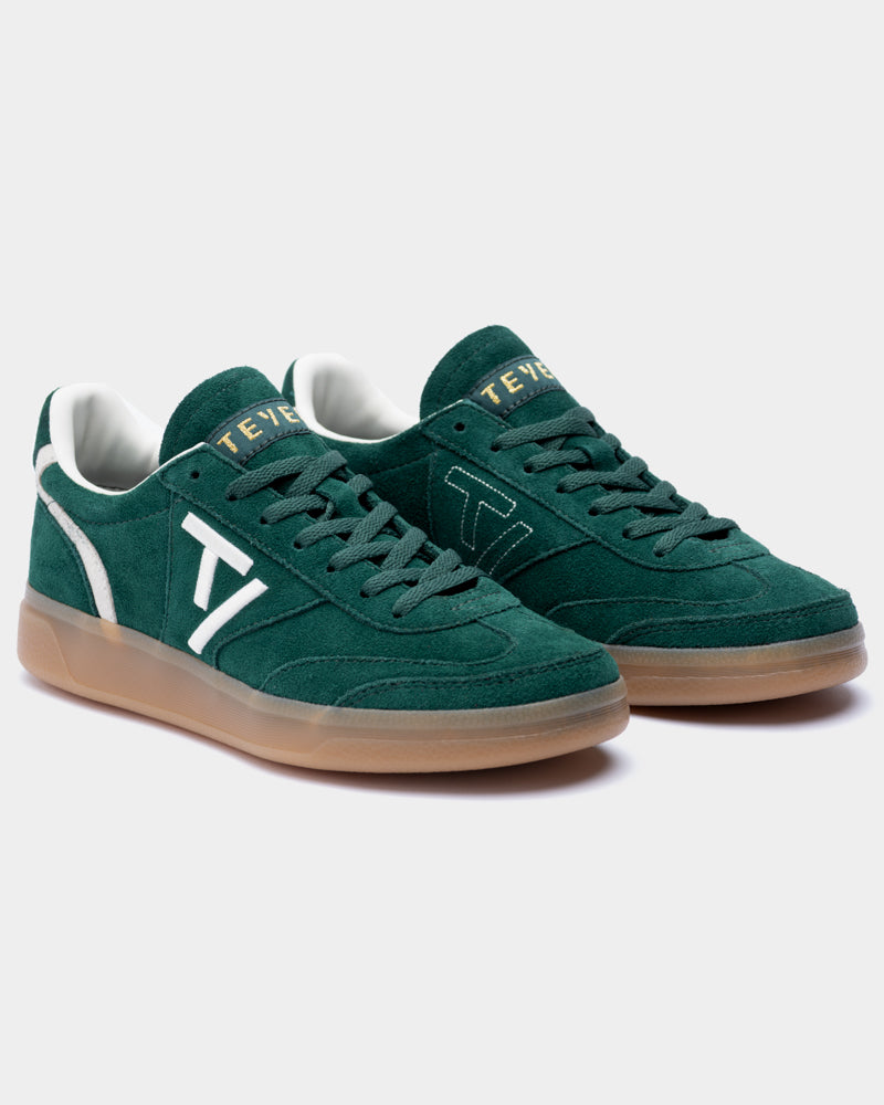 Baskets Classic Femme « vert foncé/blanc cassé »