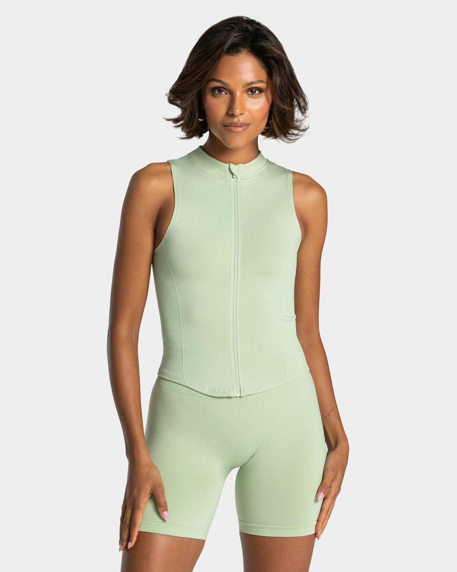 Débardeur zippé Timeless Pro « Ice Matcha »