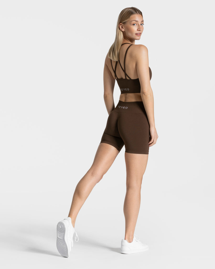 Short Timeless Scrunch « marron foncé »