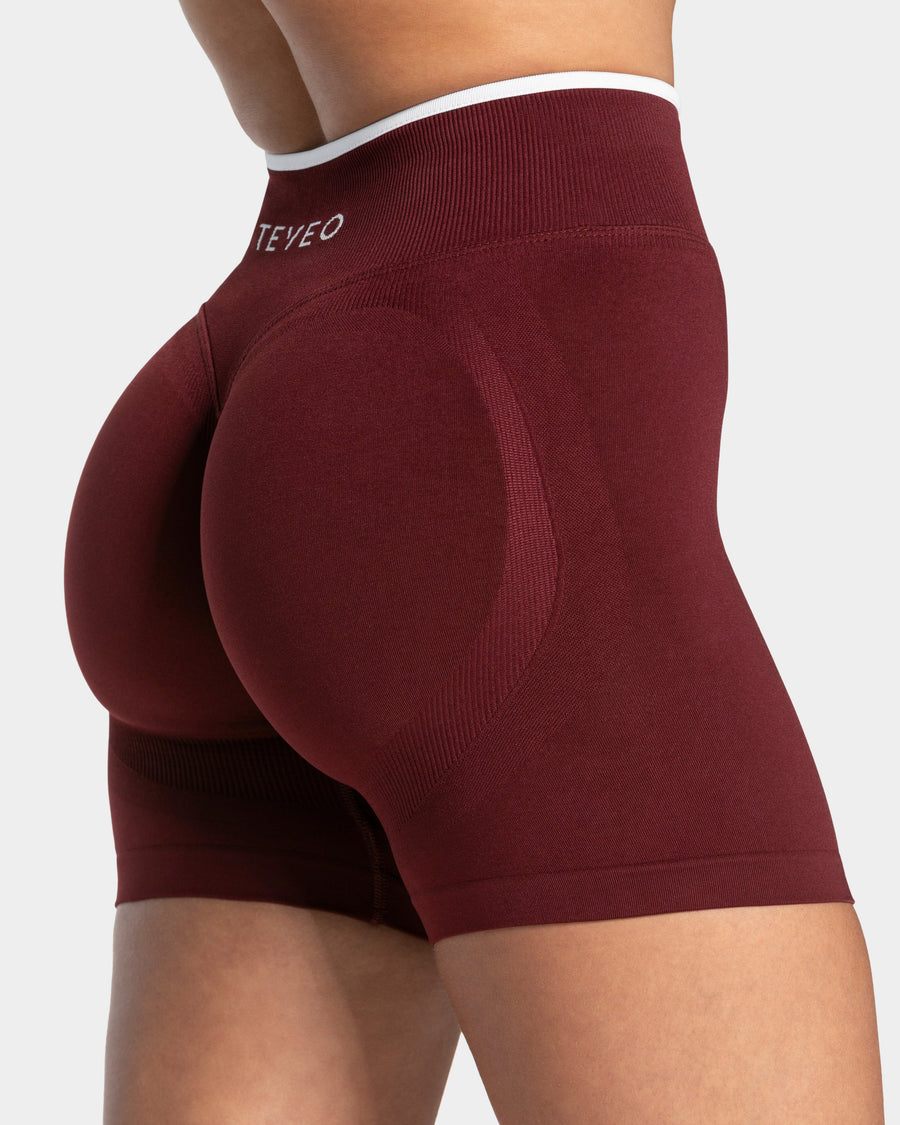 Short Sculpt Scrunch Contrastline « bordeaux »