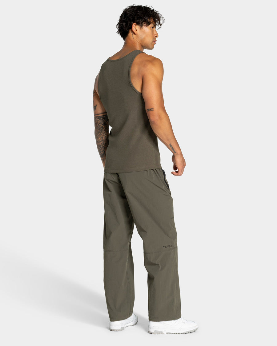 Débardeur côtelé Workout « Olive »