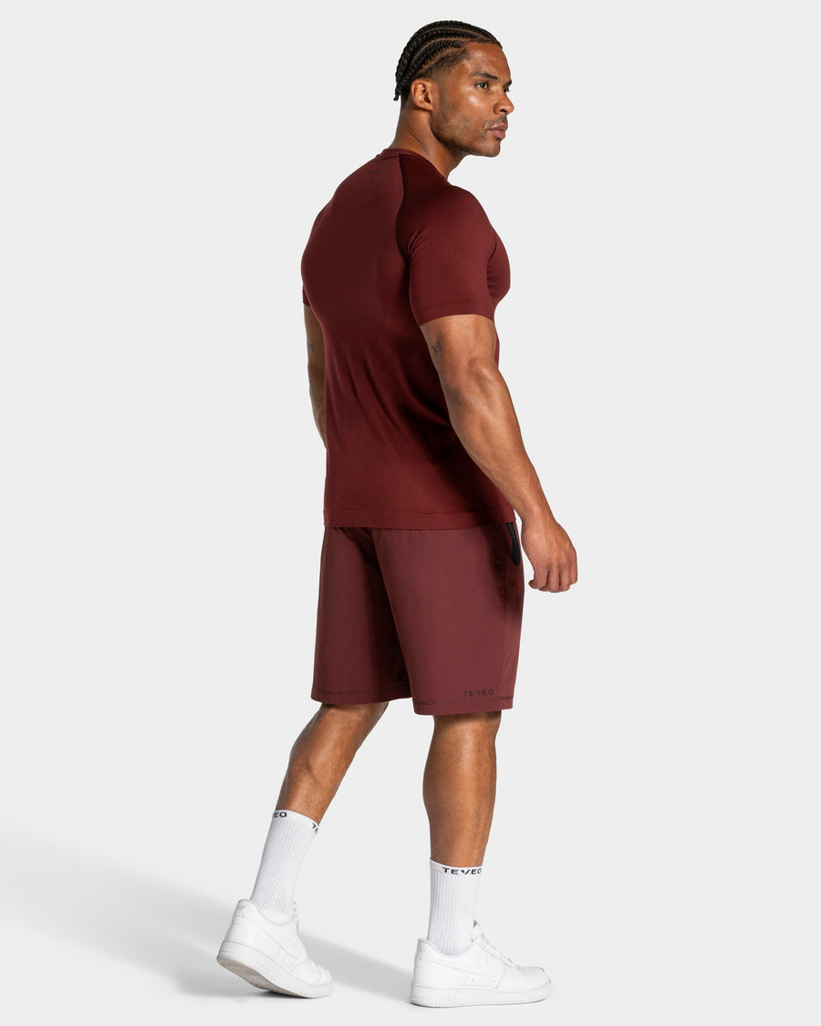 T-shirt Workout sans coutures « merlot »