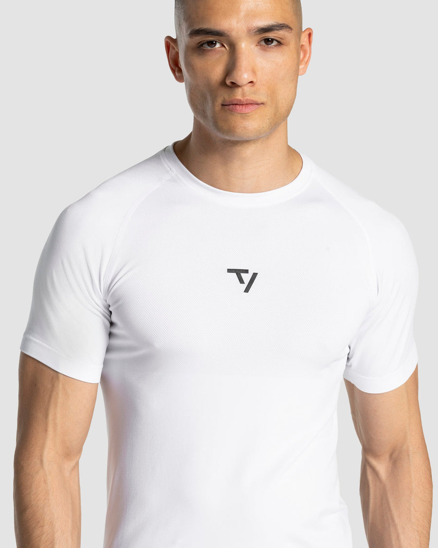 T-shirt Workout sans coutures « blanc »