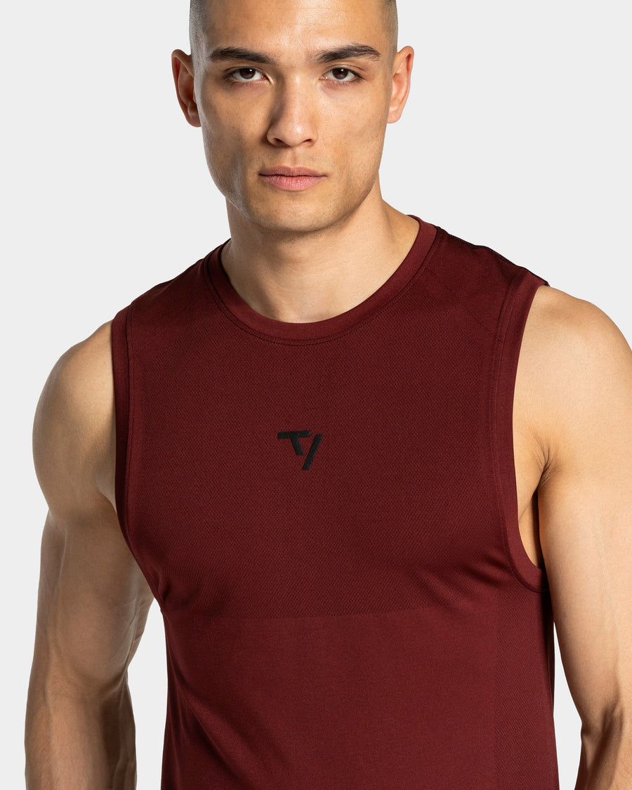 Débardeur Workout sans coutures « merlot »