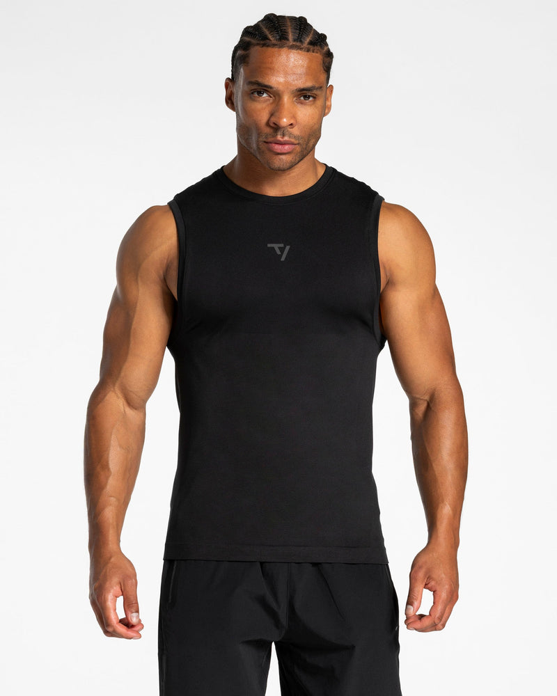 Débardeur Workout sans coutures « noir/anthracite »