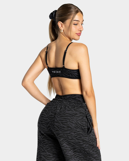 Brassière Contrastline « zèbre noir »