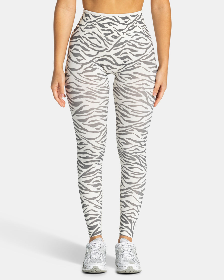 Legging Sculpt Scrunch Contrastline « zèbre blanc cassé »