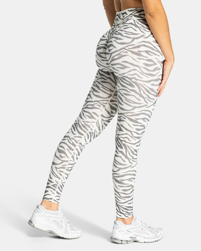 Legging Sculpt Scrunch Contrastline « zèbre blanc cassé »