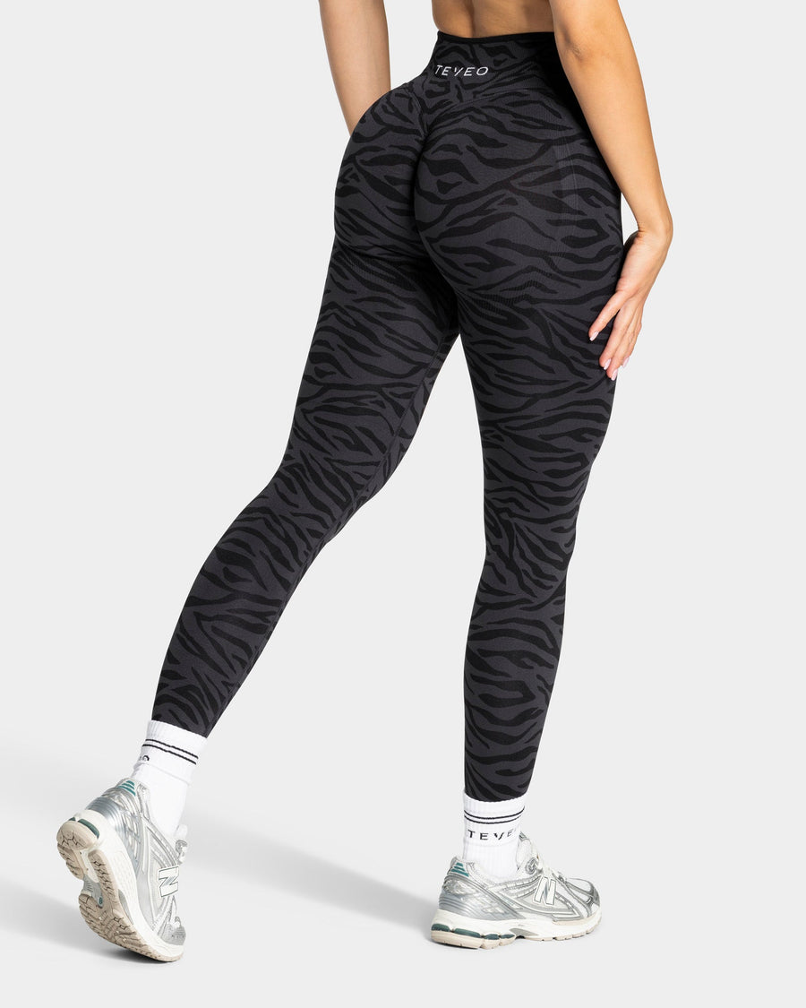 Legging Sculpt Scrunch Contrastline « zèbre noir »