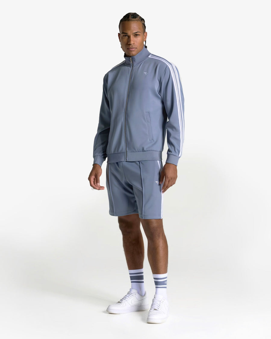 Veste zippée Club « bleu acier »