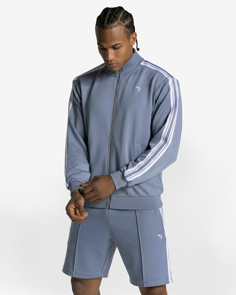 Veste zippée Club « bleu acier »
