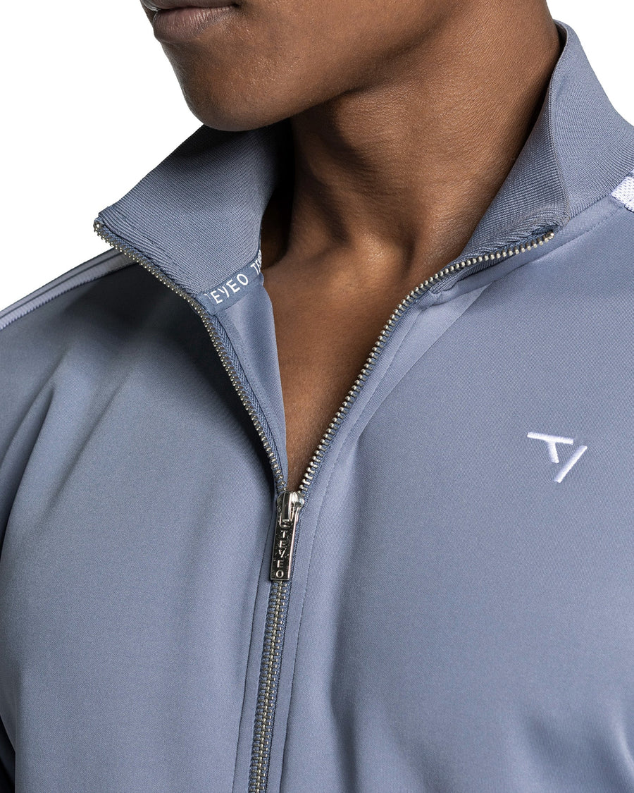 Veste zippée Club « bleu acier »