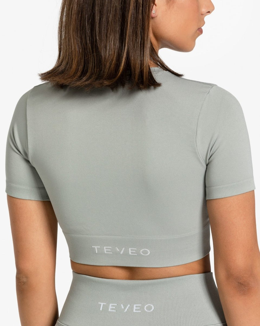 Crop top Sensation « gris »