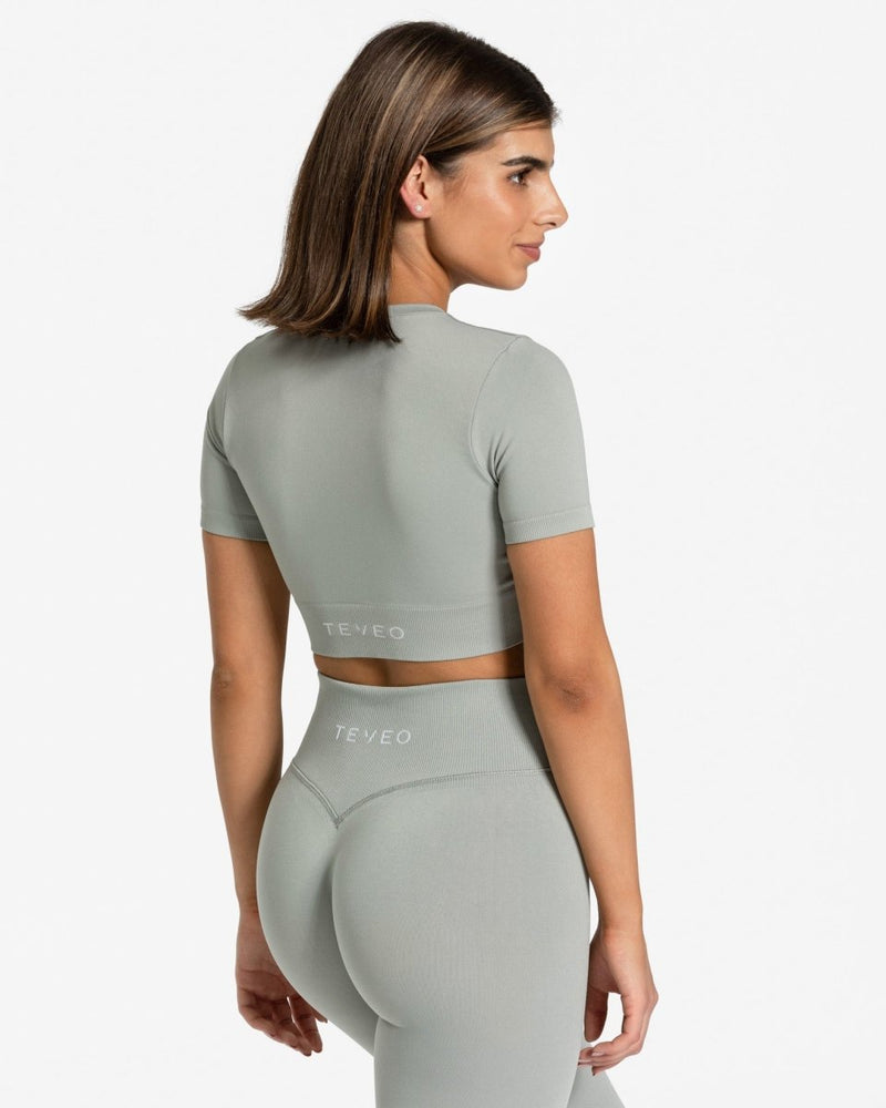 Crop top Sensation « gris »