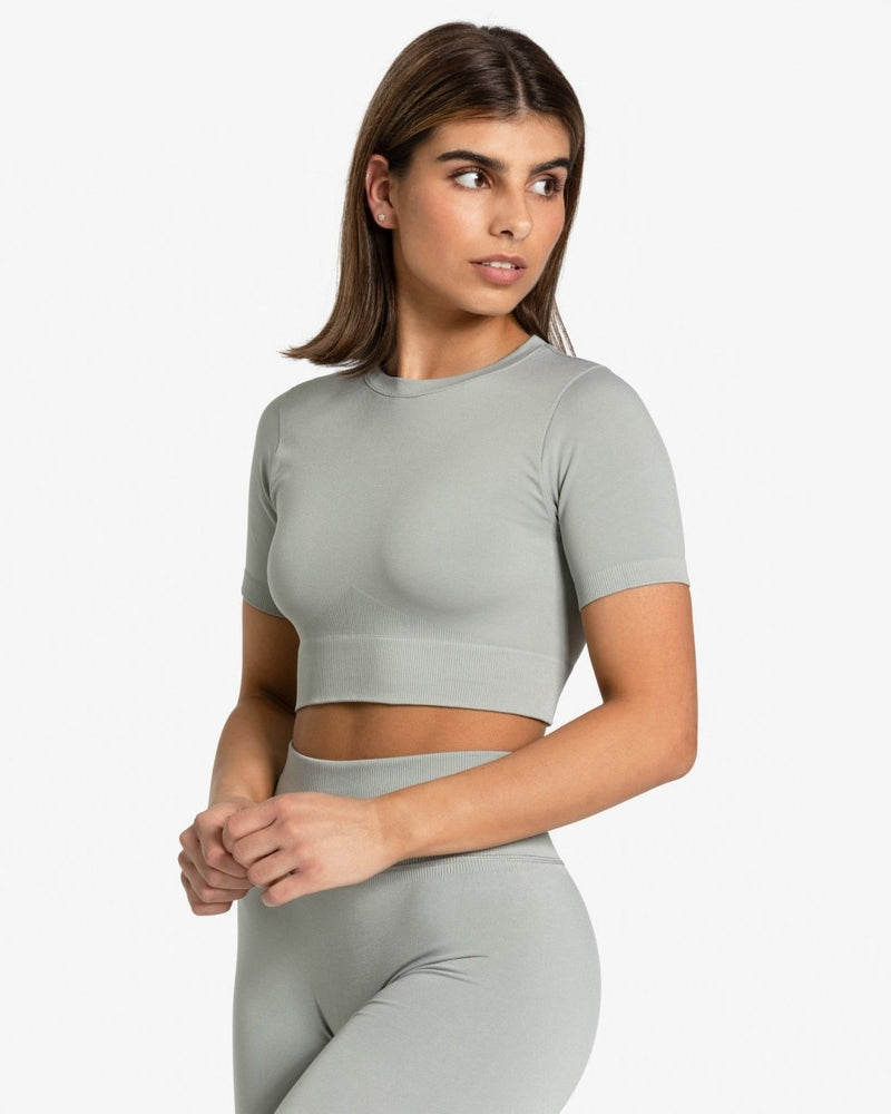 Crop top Sensation « gris »