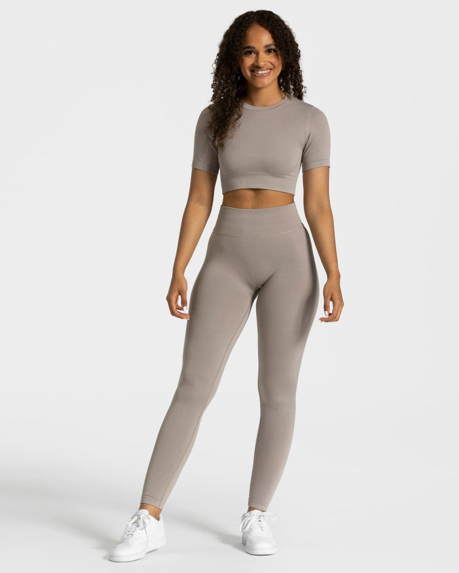 Crop top Sensation « gris-pierre »