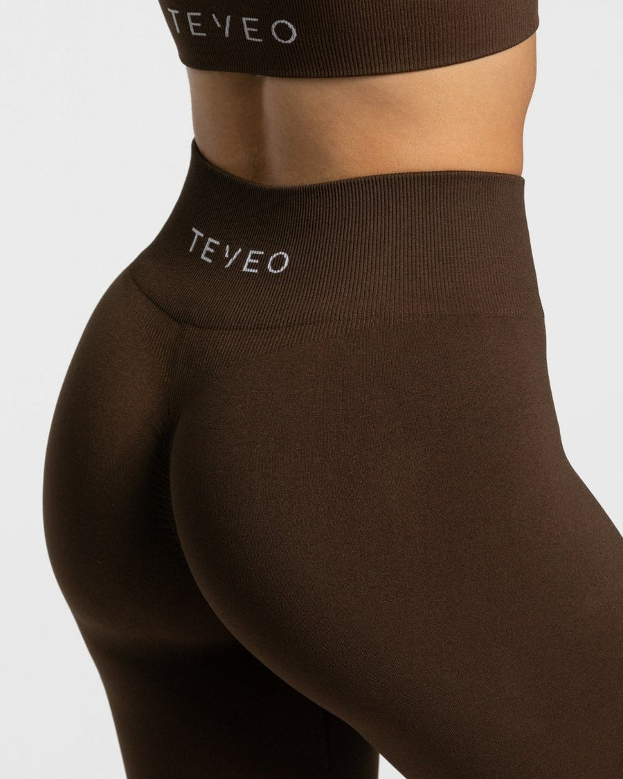 Legging Timeless Scrunch « marron foncé »