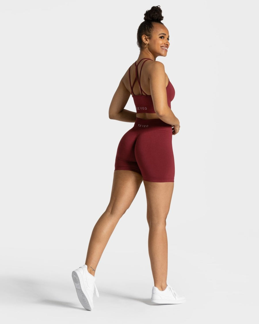 Short Timeless Scrunch « bordeaux »